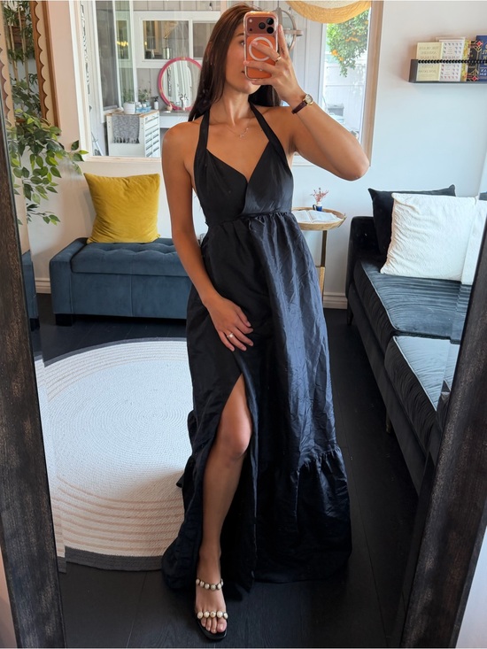Free People Dresses & Skirts - NWOT Free People Black Halter Backless Maxi Dress (S)